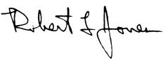 ROBERT L. JONES SIGNATURE